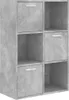 A concrete-effect storage cabinet with six compartments, three of which have drawers. Náhled obrázku produktu