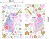 2 listy Unicorn nástenné nálepky PVC vodotesné Unicorn Náhľad obrázku produktu 2