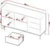 MIRJAN24 Kommode Querty 01 K2D3SZ, Loft Wohnzimmer Produktbild-Vorschau 3