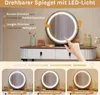 WOLTU Schminktisch mit LED, Spiegel, 2 Schubladen, Produktbild-Vorschau 5