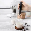 XUDO Elektrický napeňovač mlieka 2xAA, čierny, nerezová Náhľad obrázku produktu 3
