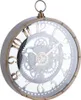 Industrielle Wanduhr 26,5 cm mit schwarzen Zahnrädern Produktbild-Vorschau 3