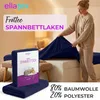 EllaTex Frottee Spannbettlaken 90x200 – 100x200 Baumwolle – Produktbild-Vorschau 2