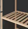 Kleiderschrank Grau 110 x 40 x 170 cm Stoff Produktbild-Vorschau 5