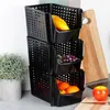 Contenitore Vilde Contenitore per frutta e verdura nero Anteprima dell’immagine prodotto 2