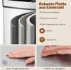 A layered diagram of stainless steel material, a hand touching a surface, and a cloth cleaning a surface. Podgląd zdjęcia produktu