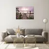 Bilder auf glas - Einteilig - Brücke See Fackel - 70x50cm - Produktbild-Vorschau 7
