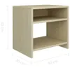 vidaXL Noční stolky 2 ks Dub Sonoma 40x30x40 cm výrobek ze Náhled obrázku produktu 6