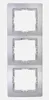 Kopp 308620061 Abdeckrahmen 3-fach Paris silber Produktbild-Vorschau 3