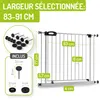 BOMI® Barrière de sécurité bébé 63–251 cm sans perçage – À Voir les images du produit 2