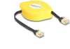 Delock RJ45 Aufrollkabel Cat.6A STP 1,5 m schwarz / gelb Produktbild-Vorschau 3