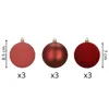 Springos® Boules d'arbre de Noël 9 pièces 8,5 cm Voir les images du produit 3