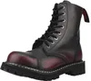 ANGRY ITCH-8-Loch Burgundy Red Rub-Off Leder Stiefel mit Produktbild-Vorschau 1
