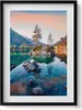 Schöne Bergsee Landschaft– Wandbild mit Rahmen – Gerahmtes Produktbild-Vorschau 1