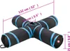 vidaXL Katzentunnel 4-Wege Schwarz und Blau 132 cm Produktbild-Vorschau 5