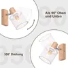 ZMH Deckenstrahler 1 Flammig Deckenleuchte Vintage LED Holz Produktbild-Vorschau 3