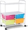 Rollwagen 4 Schubladen Bad Rollcontainer Küchenwagen mit Produktbild-Vorschau 1