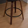 Set di 3 sgabelli da bar girevoli, con schienale in rattan, Anteprima dell’immagine prodotto 5