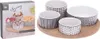 Quatre bols en porcelaine sur un plateau en bambou pour Voir les images du produit 14