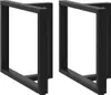 vidaXL Pieds de table de salle à manger en T 2 pcs. noir Voir les images du produit 8