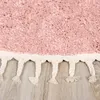 Volero - Tapis rond à poils longs - Lofty Fringe Rose - Ø Voir les images du produit 4