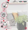 KOTARBAU® Blumentopf Keramik glasiert Quadratisch Weiß Produktbild-Vorschau 5