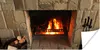 MuchoWow® Poster Feuerstelle in einer Steinmauer 150x75 cm Produktbild-Vorschau 1