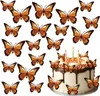 Waffel Orange Schmetterling Torte Essbare Dekoration 23 Produktbild-Vorschau 1
