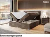 MEBLINI Boxspringbett mit Bettkasten - Gepolstert Produktbild-Vorschau 5