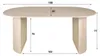 Hoyz-Kollektion – Esstisch 180 Arch – Travertin-Optik – MDF Produktbild-Vorschau 7