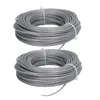 2 STÜCKE 24 m 2,0 mm Rasenmäher-Drahtseilschnur Grau Produktbild-Vorschau 1