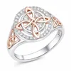 Anello "nodo delle streghe" da donna con pietre protettive, Anteprima dell’immagine prodotto 1