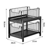2 Etagen Metall Spülschrank Organizer,Unter Waschbecken Produktbild-Vorschau 5