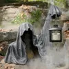 Halloweenský duch s lucernou, realistická socha ducha ze Náhled obrázku produktu 3
