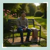 Panchina da giardino Relaxdays, a 2 posti, A x L x P: 88 x Anteprima dell’immagine prodotto 3