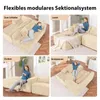 COMHOMASofa Big-Sofa, Canapé en L, Canapé d'angle, Voir les images du produit 3