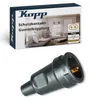 Kopp Schutzkontakt-Gummikupplung schwarz, bruchfest, IP20, Produktbild-Vorschau 1