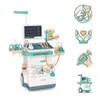 A toy medical trolley with various accessories, presented on a white background. Anteprima dell’immagine prodotto