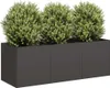 vidaXL Fioriera nera 120 x 40 x 40 cm Acciaio laminato a Anteprima dell’immagine prodotto 2