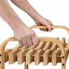 Relaxdays Badhocker, Bambus, Griffe, ergonomische Produktbild-Vorschau 6