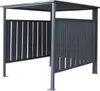 A metal bicycle garage or smoking shelter. Produktbild-Vorschau