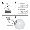 LUXOLAR Led Deckenleuchte - Deckenlampe 2-flammig schwarz Produktbild-Vorschau 3