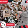 KOTARBAU® Mangiatoia Per Uccelli Selvatici Legno Anteprima dell’immagine prodotto 2