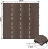 LZQ 22 kusů 30x30cm WPC dlaždice, 2m2 balkonové dlaždice Náhled obrázku produktu 2