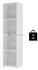 Regal LONI – Weißer Bücherregal 160x40 cm | 4 Ablagefächer, Produktbild-Vorschau 4