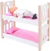 Angeltoys Poschodová posteľ pre bábiky ružová/biela Náhľad obrázku produktu 1
