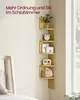 VASAGLE Eckregal, 1-tlg., Wandregal, Bücherregal mit 5 Produktbild-Vorschau 1