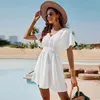 KOEMCY Damesjurk, casual zomerjurk, taillejurk, strandjurk, Productafbeelding-voorbeeld 3