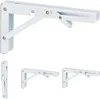 Set di 4 staffe per mensole Relaxdays, staffe pieghevoli, Anteprima dell’immagine prodotto 1