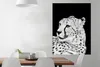 MuchoWow® Poster Leopard - Weiß - Schwarz 90x120 cm - Produktbild-Vorschau 3